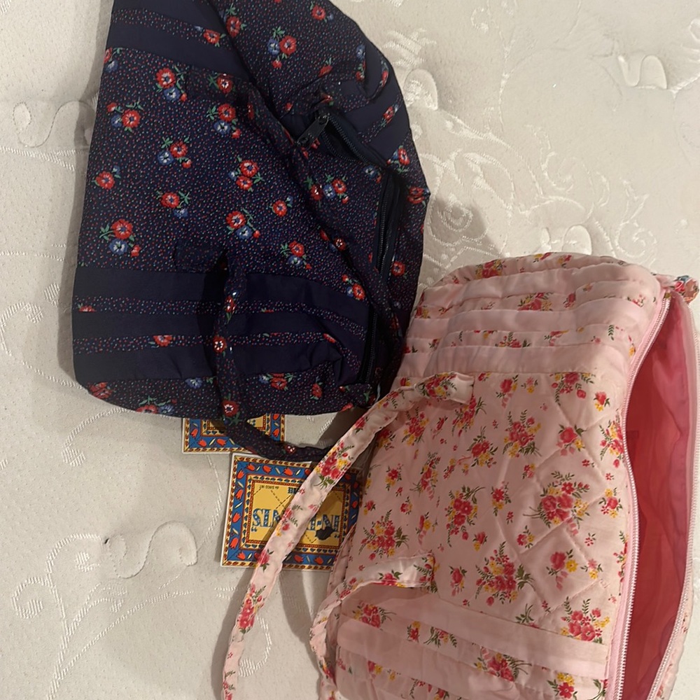 2 quilted bags